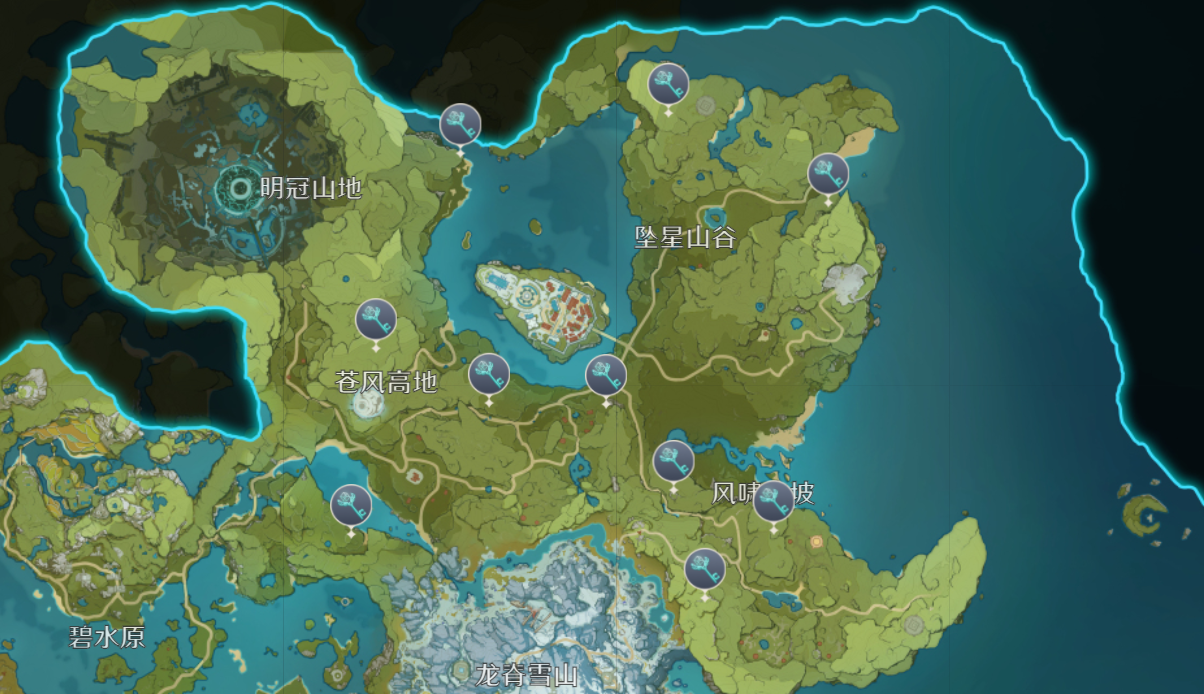 《原神》蒙德地灵龛之匙位置详解